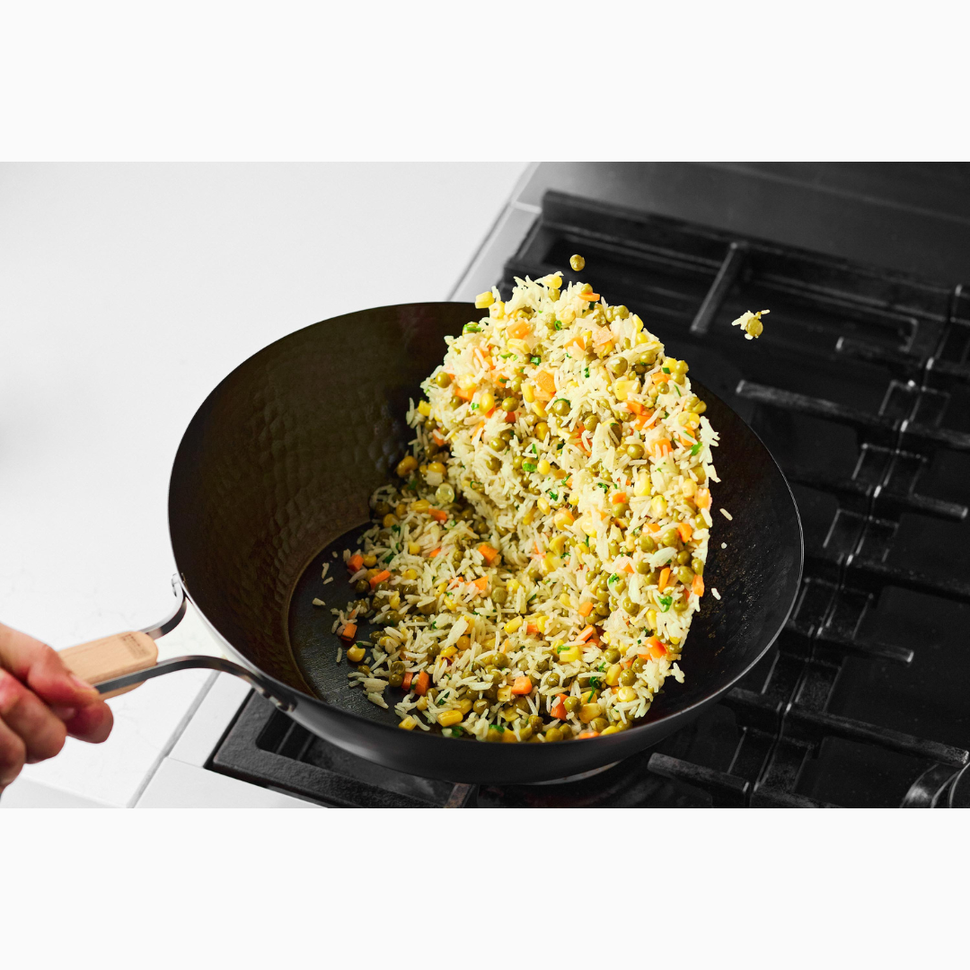 Enzo 12.5" Nonstick Carbon Steel Wok